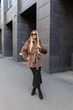 Зимняя женская шуба UF-Fashion Ш-304 50 капучино - изображение 4