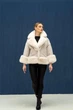 Женская зимняя экошуба двухсторонняя UF-Fashion N74V 42 молочный - изображение 6