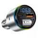 FM-модулятор Proove Power Drive QC3.0 + PD 30W Bluetooth 5.3 Type-C USB AUX Hands Free, срібний - изображение 2