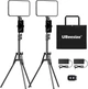 Свет для видео UBeesize 2 Pack LED 13”, 300 LED, 3000-6500K, 65” штатив, USB - изображение 1