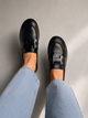 Лоферы с ремешком в стиле Hermes Женские Loretta Черный 38 (24 см) Код: E610-7 black - изображение 5