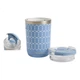 Дорожня кружка Wedgwood Gold Powder Youth Blue 350 мл з нержавіючої сталі, керамічною внутрішньою підкладкою, ізольована - зображення 3