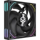 Вентилятор для корпуса PADO G13 Black / Интеллектуальное управление температурой PWM / Синхронизация ARGB-подсветки / Низкий уровень шума 12 см - изображение 1