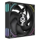 Вентилятор для корпуса PADO G13 Black / Интеллектуальное управление температурой PWM / Синхронизация ARGB-подсветки / Низкий уровень шума 12 см - изображение 4