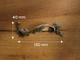 Ручка кованая металлическая лепесток 130х40 мм Антик (В-100-3) - изображение 2