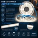 Светодиодная LED COB лента 3 метра, 320 LED на метр с сенсорной кнопкой USB 5V с регулировкой яркости, белый нейтральный, светильник для подсветки, питание от павербанка, 4000K - изображение 6