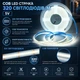 Світлодіодна LED COB стрічка 3 метри із USB 5V, білий нейтральний, світильник для підсвічування, живлення від павербанку 5 вольт, 320 світлодіодів на метр, 4000K - зображення 5