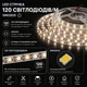 Світлодіодна LED стрічка 4 метри 120 LED на метр із USB 5V, білий нейтральний, світильник для підсвічування, живлення від павербанку 5 вольт, 4000K - зображення 5