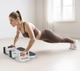 Доска для отжиманий Gymtek Multi Push Up 3-в-1 до 150 кг с эспандерами и таймером Складной тренажер для груди плеч спины кора Фитнес-платформа для домашних тренировок - изображение 8