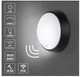 Круглый LED светильник 10W 4000K 700LM с датчиком движения, потолочный и настенный светильник IP54, черный, для дома и улицы - изображение 5