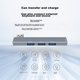 USB-хаб Isky, док-станция расширения с клейкой основой с правой стороны, преобразователь USB в USB 3.0, док-станция расширения для ноутбука, разветвитель HUB на четыре входа. - изображение 6