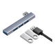 USB-хаб Snowkids с док-станцией расширения, крепящейся с правой стороны, преобразователь USB в USB 3.0, док-станция расширения для ноутбука, хаб «четыре в одном». - изображение 4