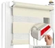 Ролета день-ночь без сверления на скотч 40*170см Айвори Bigimot - изображение 1