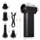 Акумуляторний турбовентилятор-повітродувка X3mini-PRO 150 000 RPM (2×2500 mAh) — Портативний акумуляторний турбовентилятор для чищення ПК, авто та сушіння - зображення 5