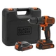Wiertarko-wkrętarka udarowa akumulatorowa Black&Decker 18V 2x2.0Ah BDCHD18KB2  - obraz 2