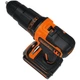 Wiertarko-wkrętarka udarowa akumulatorowa Black&Decker 18V 2x2.0Ah BDCHD18KB2  - obraz 3