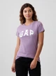Футболка хлопковая длинная женская GAP 778343917 M Сиреневая (1162156619) - изображение 1