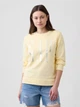 Світшот на флісі жіночий GAP 237237505 L Жовтий (1162159818) - зображення 1