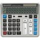 Калькулятор SHARP EL-2135 Plus сірого кольору на сонячній енергії з подвійним живленням, спеціальний комп'ютер з великим екраном для фінансового обліку, офісне приладдя, оновлена версія 2135 - изображение 1