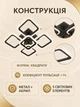Светодиодная потолочная люстра LED 55 Вт 50×50 см с пультом, диммером и регулировкой температуры света, черная (2112820548) - изображение 5