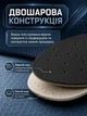 Устілки ортопедичні анотомічні з супінатором шкіряні для взуття з латексною основою для фіксації та амортизації стопи унісекс чорні розмір 42 - зображення 2