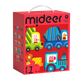 Головоломка MiDeer Advanced Puzzle, бумажный пазл с крупными деталями для малышей, уровень 1 - Животные и транспорт (версия с сумкой для хранения), подарок для детей. - изображение 2