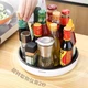 Обертова стійка для зберігання Ecoco Kitchen, багатофункціональний органайзер для спецій, потовщений лоток для пляшок зі спеціями, сірий колір E2022 - зображення 5