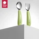 Детские столовые приборы Babycare из стали 316L 2 шт Green - изображение 9