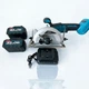 Ручна дискова пила Makita HS7010 акумуляторна 48 В 5 А·год диск 125 мм 10800 об/хв для розпилювання дерева фанери ДСП ОСБ та дощок з 2 АКБ і зарядним пристроєм - зображення 3