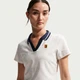Футболка жіноча Nike W Nkct Df Crt Cltn Crop Polo M Білий IB0772-133 - зображення 4