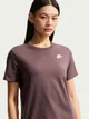 Футболка женская Nike W Nsw Club Ss Tee S Коричневый DX7902-502 - изображение 3