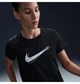 Футболка женская Nike One Swoosh Dri-Fit Short-Sleeve Running Top S Черный HJ2204-010 - изображение 2