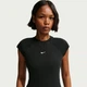Футболка жіноча Nike W Nsw Chill Knit Rib Ss Top XS Чорний IF0242-010 - зображення 3