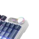 Беспроводная Bluetooth клавиатура MageGee GK960 с тремя режимами работы для игр и офиса, 98 клавиш, механическая, RGB-подсветка, подходит для настольных и портативных компьютеров, боковая гравировка, черный и синий цвета. - изображение 2