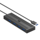 USB-концентратор Chuanyu USB3.0 с четырьмя портами, высокоскоростной док-станцией расширения, 4-портовый разветвитель, многопортовый адаптер для ноутбуков и настольных компьютеров, 120 см. - изображение 4