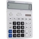 Калькулятор SHARP EL-8128 с большим экраном, крупными клавишами, для офиса (жемчужно-белый). - изображение 1