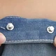 Застібка для зменшення джинсів у талії Метелик і змія Срібляста, декоративний регулятор талії для штанів і спідниць без шиття (AZD-315) - зображення 5