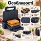 Электрогриль Sokany KJ-208 2в1 2000 Вт с открыванием на 180° антипригарным покрытием Контактный гриль для стейков овощей Сэндвичница для горячих бутербродов - изображение 3