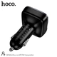 FM-трансмітер Hoco Pino 45 Вт 2 USB + Type-C Bluetooth 5.3 QC/PD Чорний (DFM02) - зображення 5