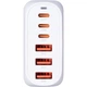 Мережевий зарядний пристрій Gelius Force GaN 100W GP-HC063 3USB-A + 3Type-C White - изображение 8
