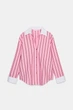 Поплінова сорочка у смужку оверсайз Zara 3564/080 XL Рожева (03564080046XL) - изображение 8