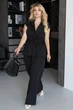 Жіночий класичний костюм-двійка з жилетом та брюками-палаццо ELFBERG AS-1033 50-52 Чорний (2000001028735) - изображение 2