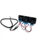 Врезная автомобильная панель розеток 3-в-1 USB QC 3.0 + Type-C PD с прикуривателем и кнопкой Автомобильная зярядка (07777) - изображение 3
