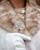 Жіноча зимова коротка шуба зі штучної норки з контрастним хутряним коміром ELFBERG WCB-7557 50-54 Білий (2000001029459) - изображение 6