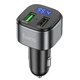 FM-трансмиттер Hoco E67 Fighter Bluetooth 5.0 2 USB QC3.0 Черный (E67) - изображение 1
