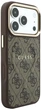 Etui Guess Embossed 4G Classic MagSafe do iPhone 18 Pro / 17 Pro brązowe (GUE005699) - obraz 4