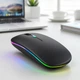 Беспроводная мышь PM1 с Bluetooth и USB-приемником 2.4 ГГц, RGB-подсветкой и тихими кнопками - изображение 1