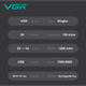 Электробритва VGR V-308 шейвер, двойное лезвие, 9000 RPM, LED дисплей Зелёный - изображение 5