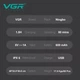 Электробритва шейвер VGR V-326, 4500RPM, LED-дисплей, влагозащита Зелёный - изображение 6