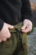 Чоловічі зимові штани карго на флісі утеплені з накладними кишенями Intruder S Хакі - зображення 7